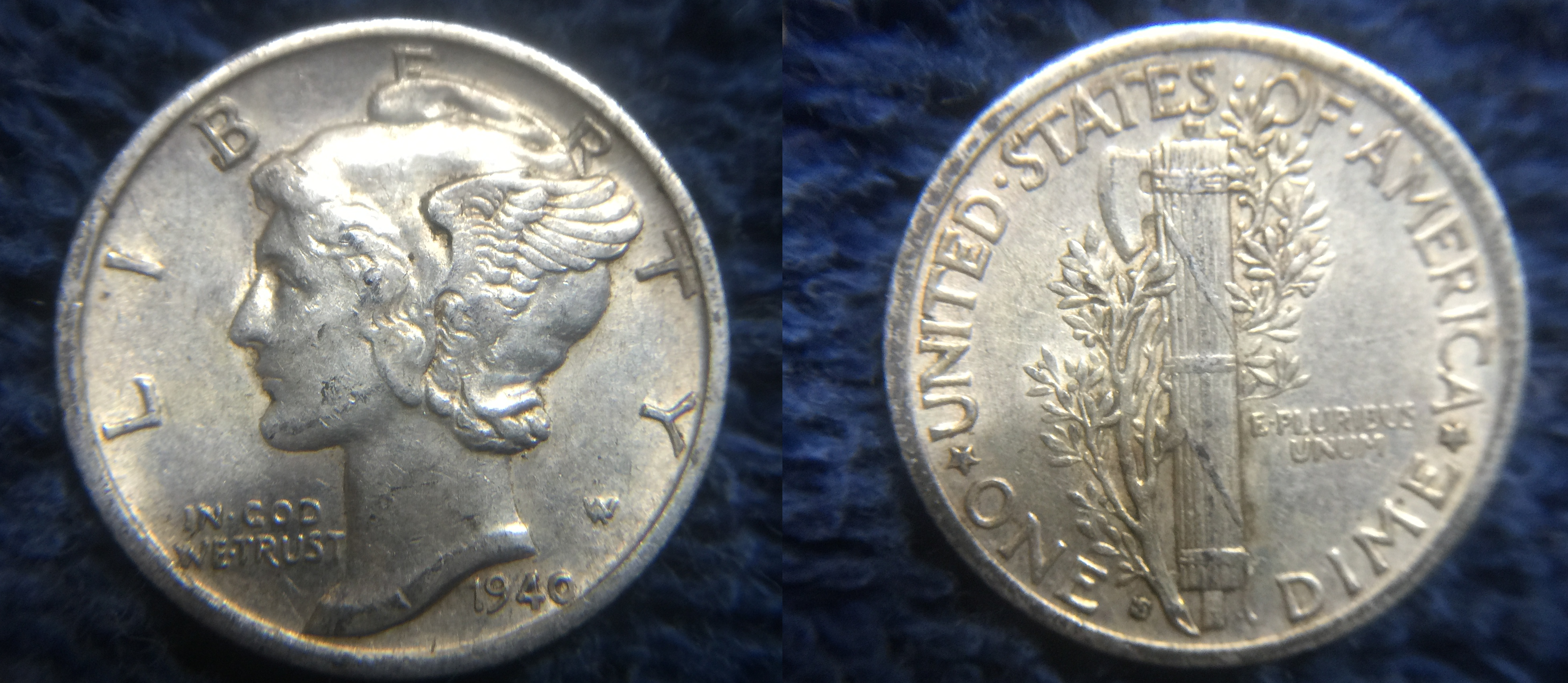 1940-S/S-Mercury-Dime-With-Microscope-Picture